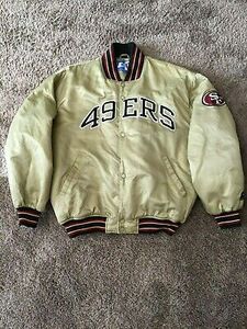 Vintage San Francisco 49er's Rare Starter Satin Jacket Size X Large NFL 海外 即決