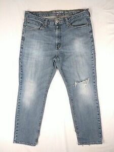 Levi's Denizen 231 Atheltic Fit Distressed Blue Jeans (Size 36x30) Levi Strauss 海外 即決