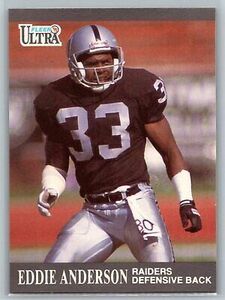 Eddie Anderson 1991 Ultra FOOTBALL #76 Los Angeles Raiders 海外 即決