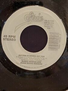 GLORIA ESTEFAN & MIAMI SOUND MACHINE 7" 45 RPM "Rhythm is Gonna Get You" VG+ 海外 即決