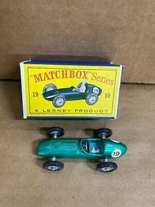 Matchbox Lesney #19 Aston Martin DBR Racer 1962 In Crisp Original Box 海外 即決