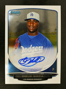 2013 Bowman Chrome #BCA-OG Onelki Garcia AUTO Prospects Los Angeles Dodgers 海外 即決