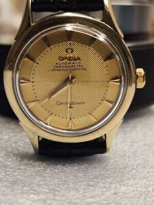 Omega Constellation Pie Pan Waffle Dial 18K/SS 1956 505 movement NO RESERVE! 海外 即決