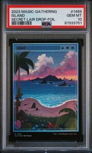 PSA 10 Island FOIL MTG Secret Drop PixelLands_v02.jpg #1469 Pop Of Only 1!!! 海外 即決