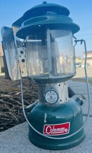 Vintage 220F 2 71 Coleman Double Mantle Camping Lantern untested w custom handle 海外 即決