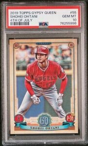 2019 Topps Gypsy Queen 大谷翔平 4th of July Image Variation Angels PSA 10 海外 即決