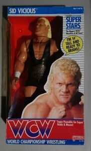 wcw wwf ljn hasbro galoob wrestling superstars 12" sid vicious wrestling figure 海外 即決