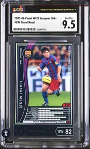 2005-06 Panini Wccf Lionel Messi European Clubs RC Rookie Mint Plus 9.5 Low Pop 海外 即決