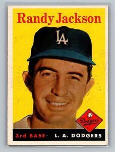 1958 Topps Randy Jackson #301 - Los Angeles Dodgers - EX 海外 即決