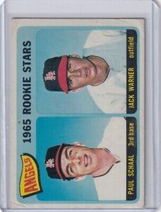 1965 Topps Baseball #517 Angels Rookies - Paul Schaal / Jack Warner RC 海外 即決