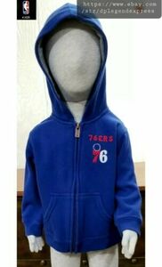 Philadelphia '76ers Basketball Outerstuff KIDS Blue Zip Hoodie Sweatshirt 24 Mos 海外 即決