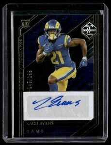 2023 Panini Limited Rookie Autographs Zach Evans 145/199 Los Angeles Rams #230 海外 即決