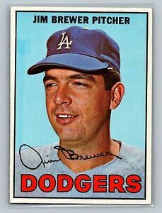 1967 Topps Jim Brewer #31 - Los Angeles Dodgers - NEAR MINT to MINT 海外 即決