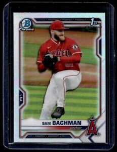 2021 Bowman Draft Chrome Refractor Sam Bachman Los Angeles Angels #BDC-196 海外 即決