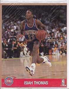 8 x 10 Glossy Photo Isiah Thomas Detroit Pistons NBA Hoops 206 A 海外 即決