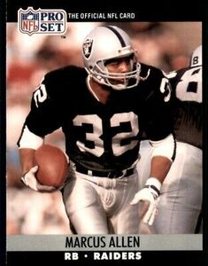 1990 Pro Set Marcus Allen Los Angeles Raiders #538 海外 即決