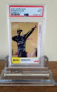 2020 Topps Now F1 #18 Esteban Ocon PSA 9 MINT 1st FORMULA 1 Podium Finish 海外 即決