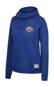 Mitchell & Ness Women's Large Brooklyn Nets Blue Funnel Neck Pullover Hoodie M 海外 即決