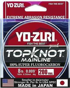 Yo-Zuri TKML8LBNCL200YD Topkot Fluorocarbon Fishing Line 8 lb Test 200 Yards 海外 即決