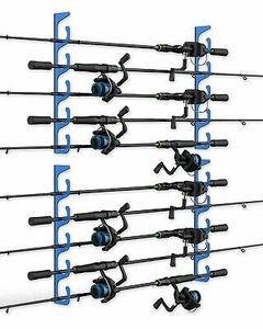 WellMall Fishing Rod Pole Holders - 10 Fishing Rod Pole Holder Storage for Wa... 海外 即決