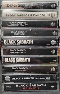 Black Sabbath Cassette Tapes Lot Paranoid Master of Reality Sabotage Heaven Hell 海外 即決