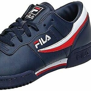 Fila メンズ Original Fitness Lea Classic Sneaker 0 Navy/White/レッド 海外 即決