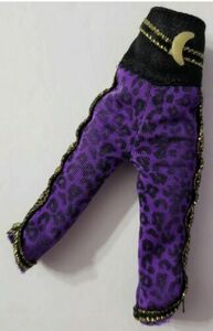 MONSTER HIGH DOLL CLAWDEEN SWEET 1600 PURPLE BLACK GOLD CAPRI PANTS LEOPARD 海外 即決