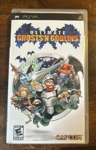 Ultimate Ghosts 'N Goblins (Sony PSP, 2006) Black Label Complete w/Manual Tested 海外 即決