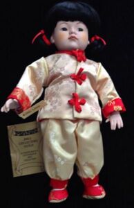 Vintage Seymour Mann Ling Ling Doll 14" - 54 of 2500 - With Tags 海外 即決