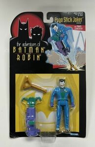 1995 Adventures of Batman and Robin POGO STICK JOKER Action Figure Kenner MOC 海外 即決