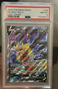 2022 ポケモン Giratina V SwSh- Lost Origin 185/196 Holo Ultra Rare PSA 8 Mint 海外 即決