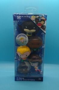 Justice League DC Bath Squirters 5-Pack Batman Cyborg Green Lantern Aqua Man WW 海外 即決