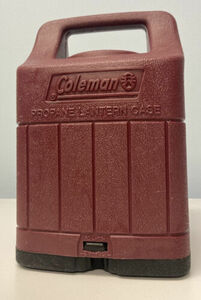 Maroon Coleman Propane Lantern Carry Case CASE ONLY Wichita Kan. 5154A-5151-5152 海外 即決