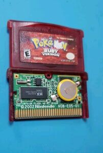 Pokemon Ruby Game Boy Advance GBA 100% Authentic New Battery Tested USA 海外 即決