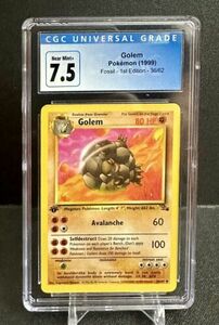 ポケモン 1999 First Edition Fossil Golem CGC 7.5 海外 即決