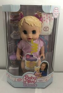 New 2006 Hasbro Baby Alive Sip n Slurp Very Rare Baby Doll Old Stock NRFB 海外 即決