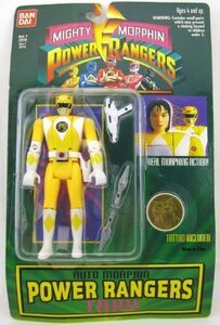 Bandai Yellow Mighty Morphin Power Rangers Trini Action Figure 海外 即決