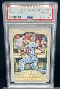 2012 Topps Gypsy Queen Mike Trout #195 Rookie RC Angels PSA 10 GEM MINT 海外 即決