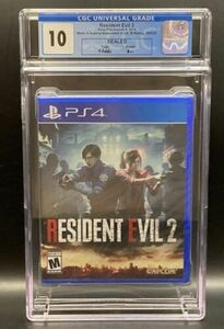 Resident Evil 2 PlayStation 4 PS4 CGC Graded Perfect 10 A++ Sealed Game 海外 即決