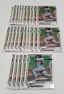 (25) NICK MADRIGAL RC Lot 2021 Bowman #77 CHICAGO WHITE SOX CUBS 海外 即決