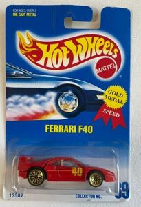 Hot Wheels Collector No. 69 Ferrari F40 Red - Gold Lace - Gold Medal Speed 海外 即決