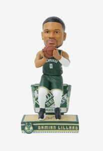 Damian Lillard Milwaukee Bucks Next Stop Bobblehead 海外 即決