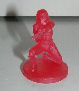Star Wars Red Stormtrooper Hologram Insert from The Saga Collection TSC 2006 海外 即決