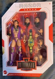 WWE WCW Ultimate Edition Razor Ramon CHASE Purple Action Figure New Title Belt 海外 即決