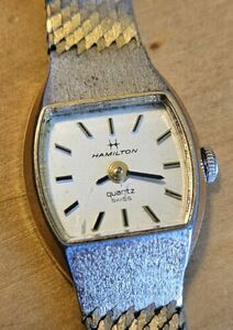 VINTAGE HAMILTON QUARTZ WATCH - LADIES' - 8866 - 794 - WORKS, NEW BATTERY JE1 海外 即決