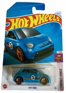 2024 Hot Wheels Compact Kings Fiat 500e 22/250 Blue 海外 即決