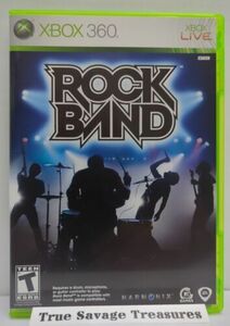 Rock Band (Microsoft Xbox 360, 2007) CIB, Original Label 海外 即決