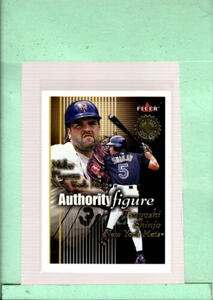 2001 Fleer Authority Autority Figures #8 Mike Piazza/Tsuyoshi Shinjo MI ID:52210 海外 即決