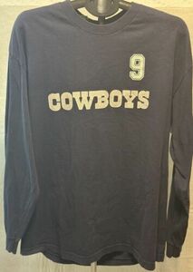 Dallas Cowboys Authentic Men's T-Shirt #9 Tony Romo Size Large 海外 即決