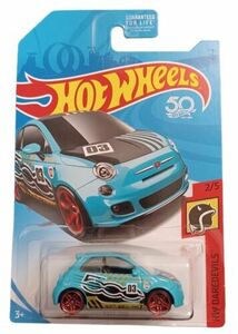 Hot Wheels 2018 HW Daredevils 2/5 Fiat 500 Blue 海外 即決